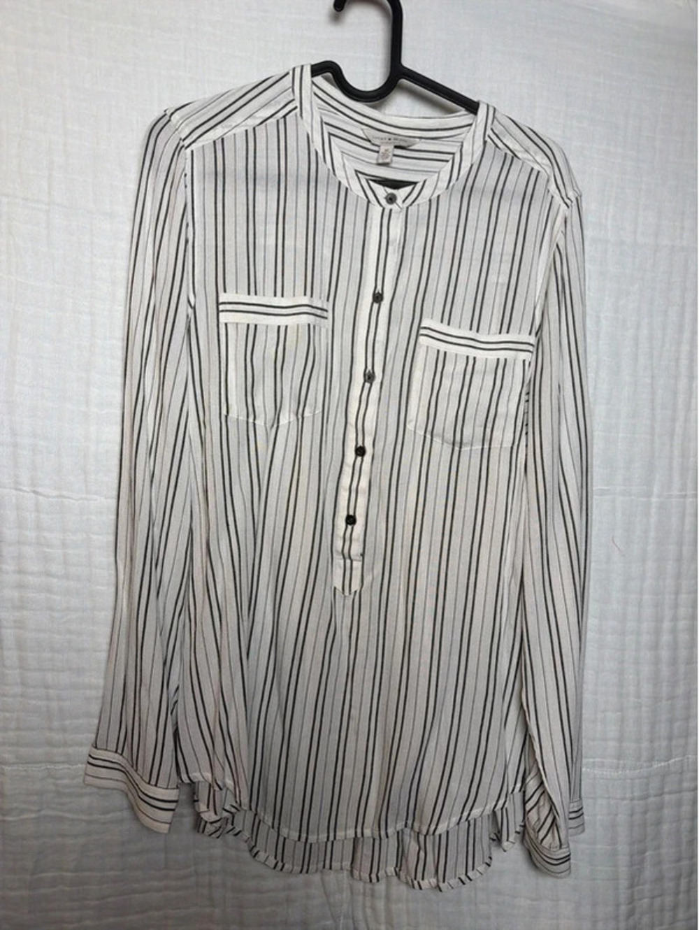 Lucky Brand Stripe Button Down Long Sleeve Medium